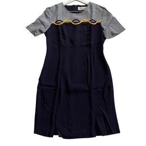 Vintage Betsy’s Things Embroidered Sheath Dress Women’s Size Medium